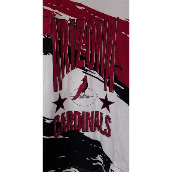 Mitchell Ness Arizona Cardinal Teens Medium 10/12 Spellout Paint Brush T-Shirt - Picture 2 of 10
